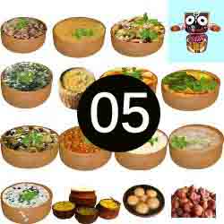 Jagannath Mandir Thali Prasad – 5 Items ( Arna, Dalma, Besara, Saga, Khata ) For 1 one Person