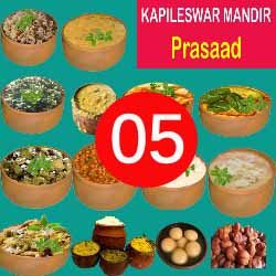 Kapileswar Mandir Thali Prasad – 5 Items ( Arna, Dali, Saga, Besar, Khata)