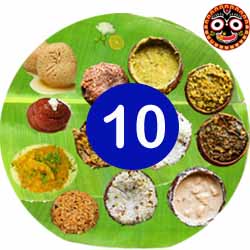 Jagannath Mandir Prasad – 10 Items ( Arua Arna, Dali,Dalama , Besara,  Mahura, Saga, Potal/Paneer, Khata, Khiri )